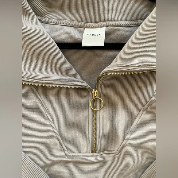 Varley Vine Half Zip Pullover grey size XL extra large - Picture 4 of 6